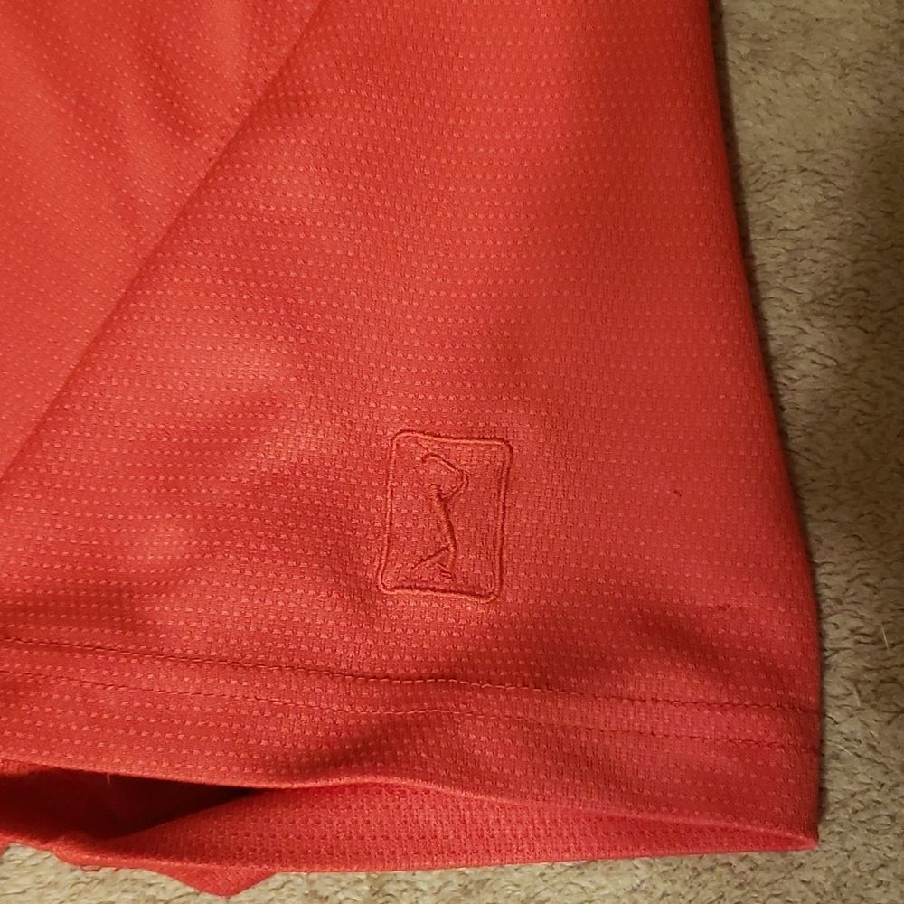 Pga Tour Red Large Mens Polo - Picture 8 of 10